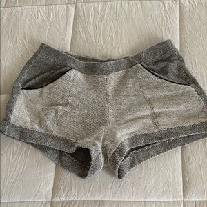 Bella Luxx Gray and Cream Women's Shorts